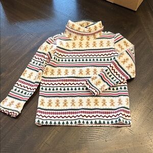 Festive Gingerbread Turtleneck Sweater - 3T